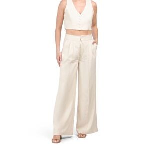 Wide leg Linen pants